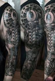 bracciu grandi culore futuru modellu tatuatu 3D meccanicu