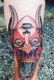 European stitching tattoo male shank on the character and prajna tattoo picture