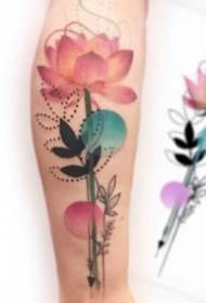 tatuaje de flor 9 hermosas pequeñas fotos de tatuajes de flores frescas de acuarela