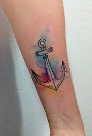tatuaggio esteticamente bello di ancoraggio del braccio
