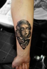 Tatouage de portrait de caractère