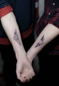 Couple mkono geometry phiri tattoo