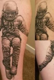 Astronot dövme deseni erkek siyah astronot dövme resim eşek