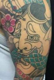 Prajna maska tetování chlapec paže had a prajna tetování obrázek
