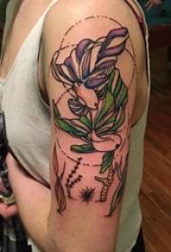 Дівчина руку намальовані аквареллю ескіз літературні красиві ніжні малюнки татуювання квітка