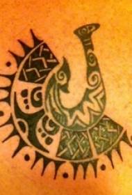 Kar tetoválás minta férfi totem férfi hallgató karja a fekete totem tetoválás kép