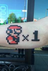 Ko nga Taakata Taha Hoahoa Peita Ana Hoahoa Hoahoa Raarangi Maama Tohu Mario Tattoo