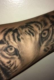 Baile mnyama tattoo mwanafunzi wa kiume juu ya picha nyeusi tattoo