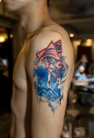 Мушка рука узорак Божјих очију осликаних тетоважама
