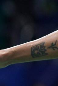 Lin Dan šaunios rankos totemo tatuiruotės modelis