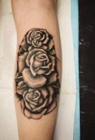 Европски и американски розови тетоважи, машки и женски раце на европската и американската розова тетоважа убави слики