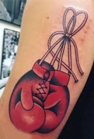 Boxing gloves tattoo boy arms on boxing gloves tattoo picture