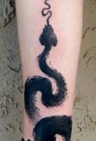 Snake tattoo girl snake tattoo on the arm