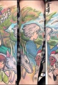 Boys arms painted watercolor sketch literary cute funny cartoon tattoo pictures