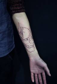 Ligne de la personnalité du bras comme motif de tatouage