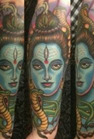 Horror Charakter Tattoo Jong Aarm op Horror Charakter Tattoo Bild