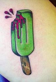 Creative, fresh and delicious ice cream tattoo on the creative arm