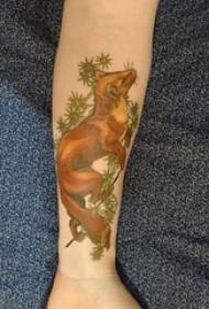 Arm tattoo material girl plant and animal tattoo picture