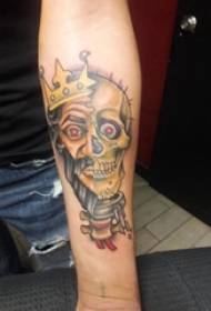 Bra ti gason an ki pentire dlo koulè desen dominan foto tatoo