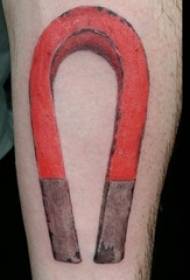Kreatív és festett trükkök ütköznek az egyes kar kifejezésével a mágnes tetoválás mintáján