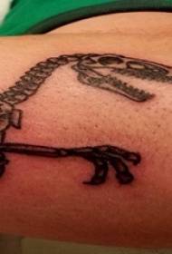 Kosť tetovanie chlapca paže na čierne tetovanie kostí tetovanie obrázok