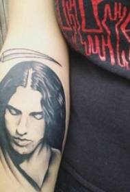 Karakter portretna tatoo dekleta lik portretna tatoo slika na roki