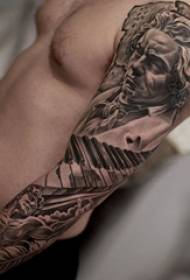 Boys Arms on Black Gris Sketch Tips Consellos para dominar personaxes retros clásicos Imaxe de tatuaxe