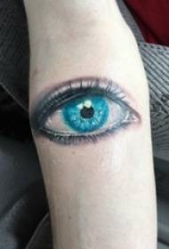 डोळा टॅटू, नर डोळा, रंगीत डोळा टॅटू चित्र