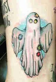 шема на тетоважи со духови од машки облик на обоена слика за тетоважи со духови