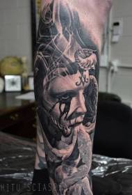 Jan de reyalis style fanm tatoo modèl