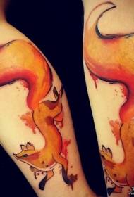 txahal zipriztinaren kolorea Europako eta Amerikako azeri tatuaje eredua