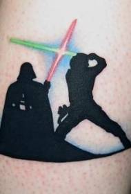 Колір ніг зоряних воєн тема татуювання візерунок