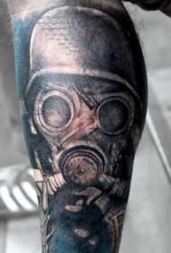 Шарене војничке заштитне маске за тетоважу ногу у стилу смећа