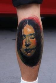 Dath pictiúr nua tattoo pictiúr stíl scoile bean a tharraingt