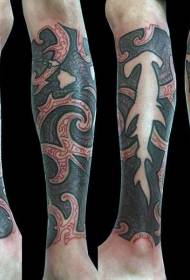 squadra di culore di gamba diverse stampi di tatuaggi di ghjuvelli