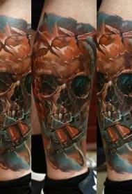 color detrimentum capiant similitudinem vituli skull tattoo