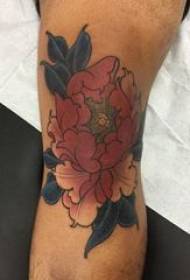 I-tattoo encane ye-Peony yeduna lesithombe esithombeni sombala we-peony tattoo