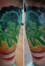 kalv tecknad klassisk komisk hulk tatuering mönster