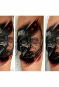 Maƙallan ƙwalƙwalwar ƙwallon ƙafa D tattoo Vader tattoo