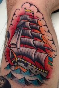 Patrún voyager dath ghualainn patrún tattoo long mór