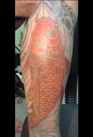 männlech Been Faarf Squid Tattoo Muster