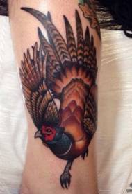 ithole laseYurophu kunye neMelika Pheasant tattoo iphethini