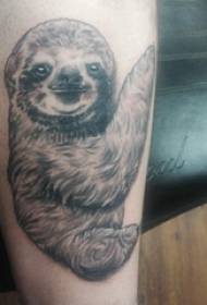 Baile animalia tatuaje gizonezko zurtoina animalia beltzaren tatuaje irudian