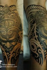 Gumbo brown wekare chifananidzo tattoo