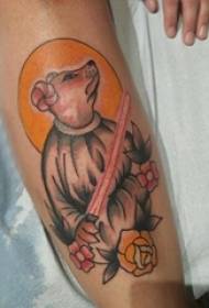 medved tetovaža muško dječje tele na slici medvjeda tetovaža životinja