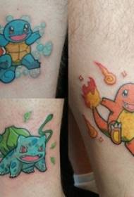 Photos de tatouage Pokémon Les garçons sur le mollet