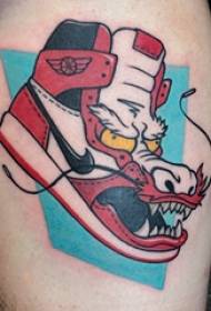 sneakers tattoo male shank a kan joometry da hotunan tattoo tattoo