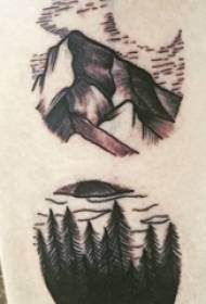 планински врв девојка за тетоважа