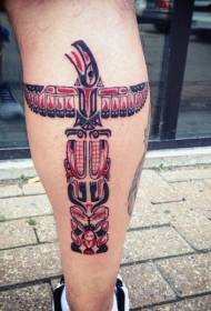 Hanka kolore estatua tribal handia tatuaje argazkia