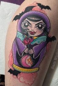 Boja nogu ruski model lutke za vampire tetovaža